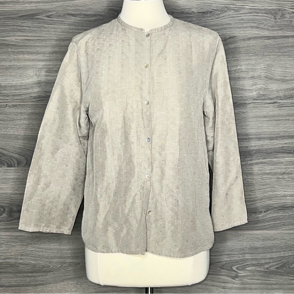 Eileen Fisher Button Down Blouse Size Medium